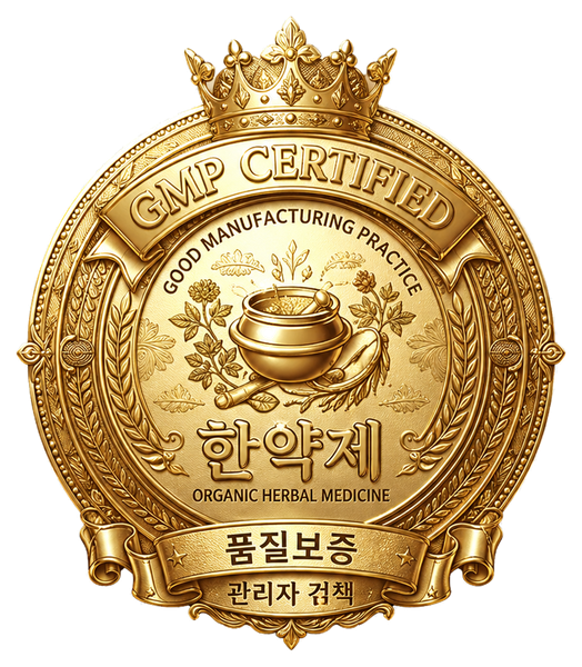 GMP CERTIFIED 한약재 품질보증 엠블럼